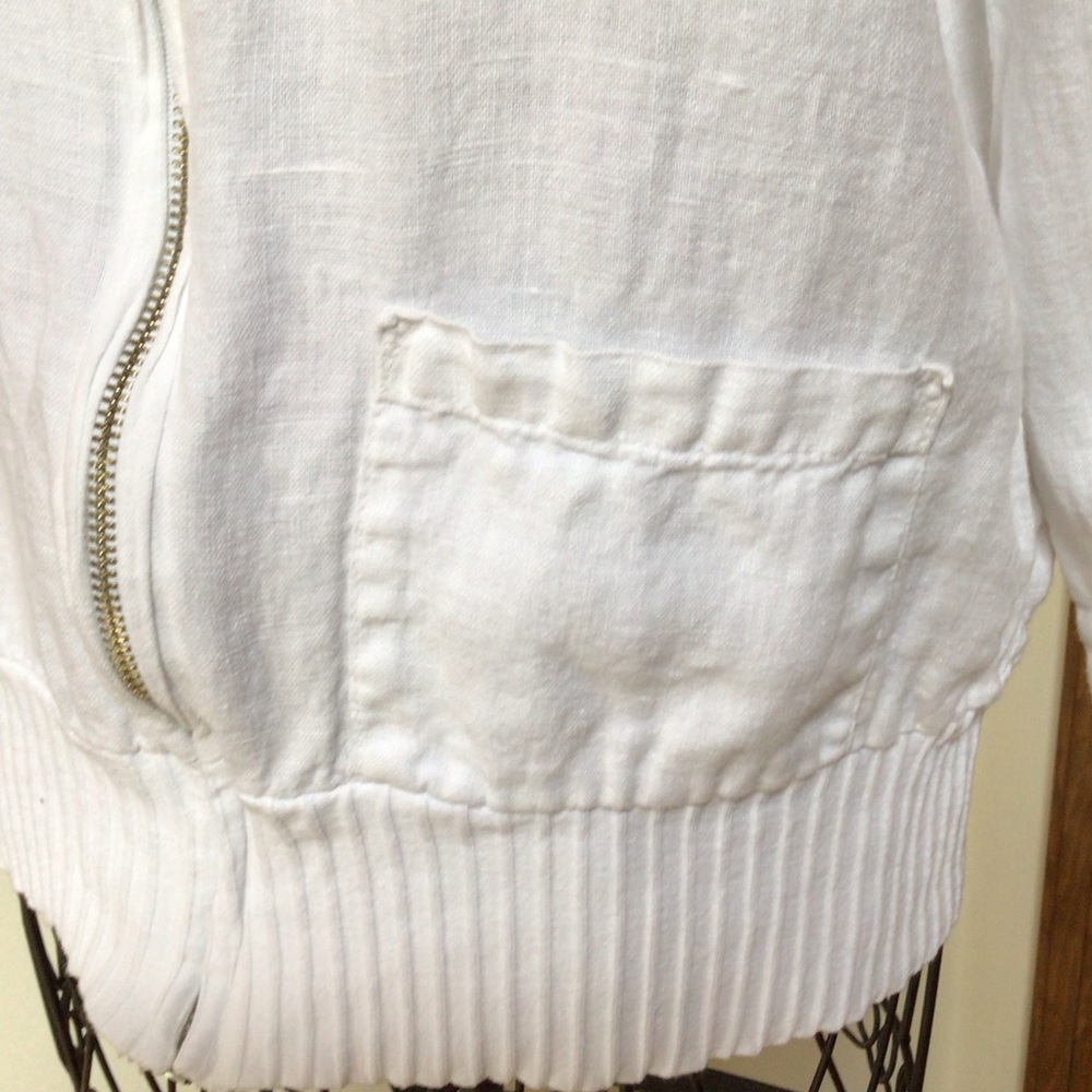 Fenini linen jacket, White, XS - Picture 4 of 6